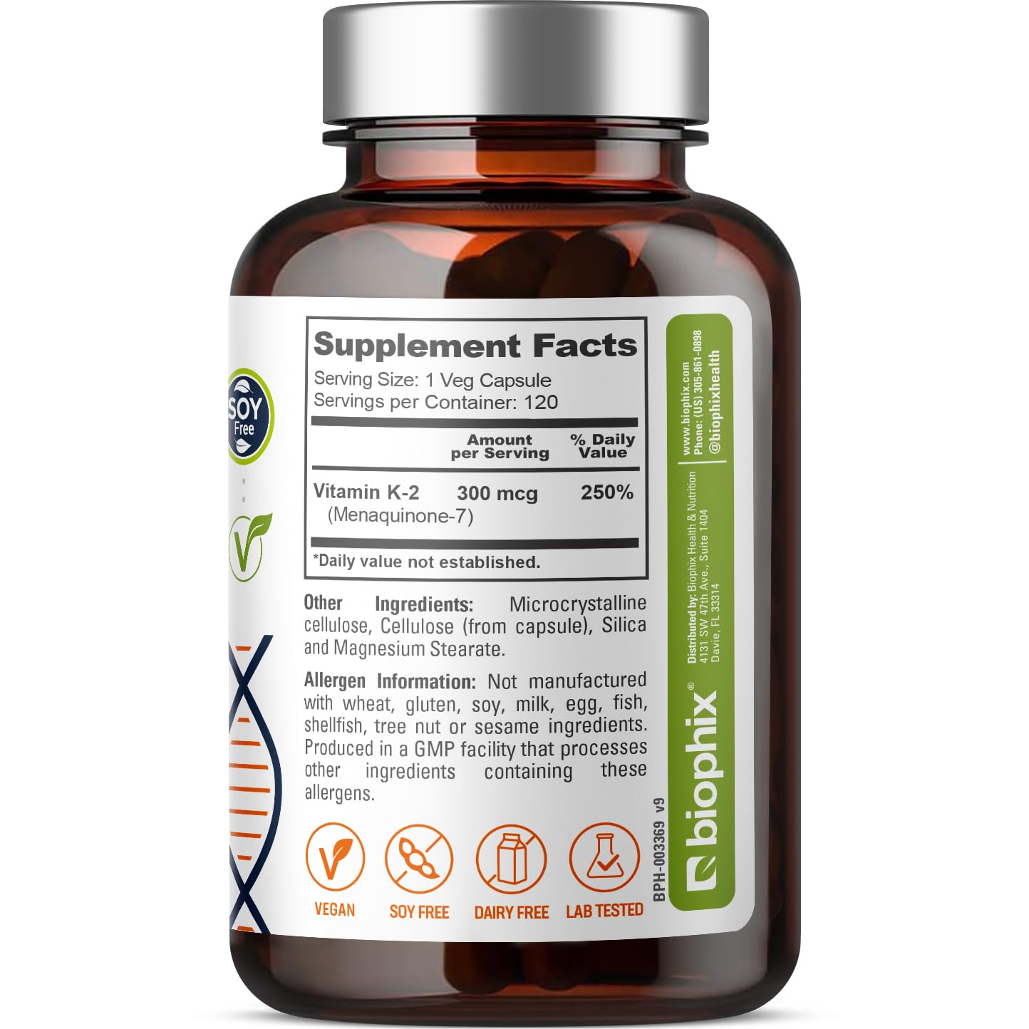 biophix Vitamin K2 MK7 Supplement 300 mcg lifestyle scene