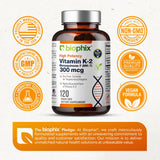 biophix Vitamin K2 MK7 Supplement 300 mcg packaging