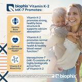 biophix Vitamin K2 MK7 Supplement 300 mcg side view