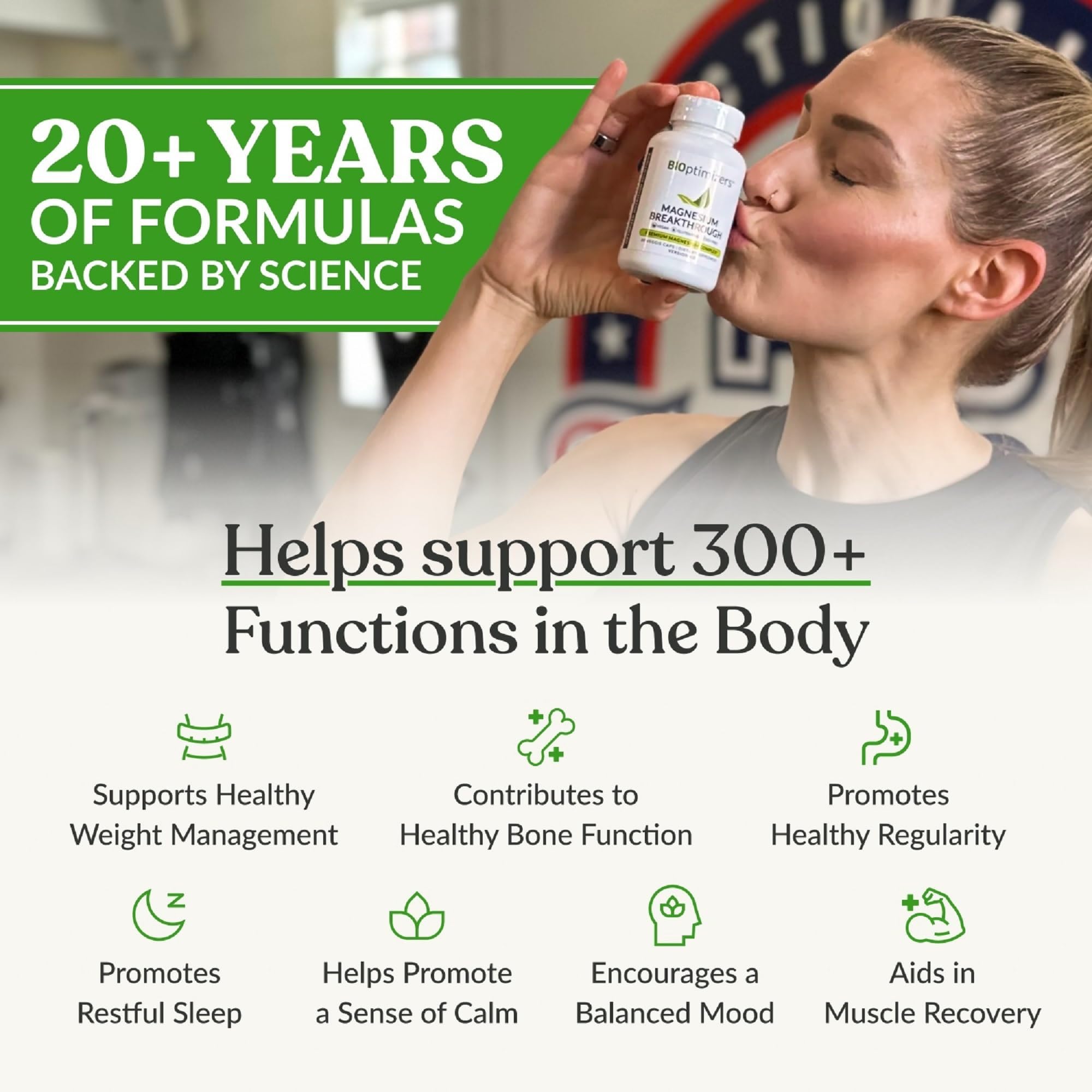BIOptimizers Magnesium Supplement 7 Forms back view
