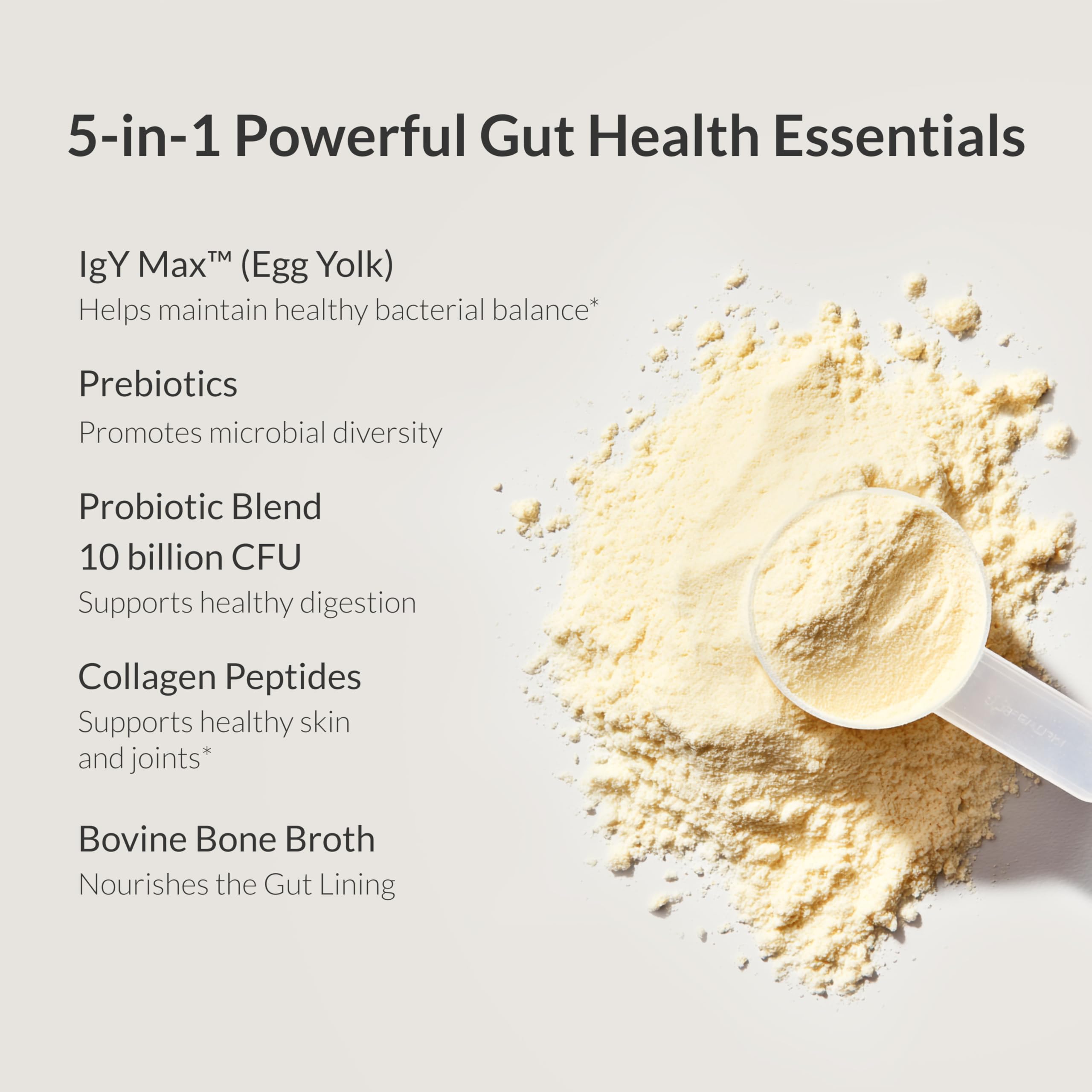 BIOptimizers Microbiome Breakthrough 200g powder scoop