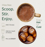 BIOptimizers Mushroom Coffee Alternative 198g with coffee