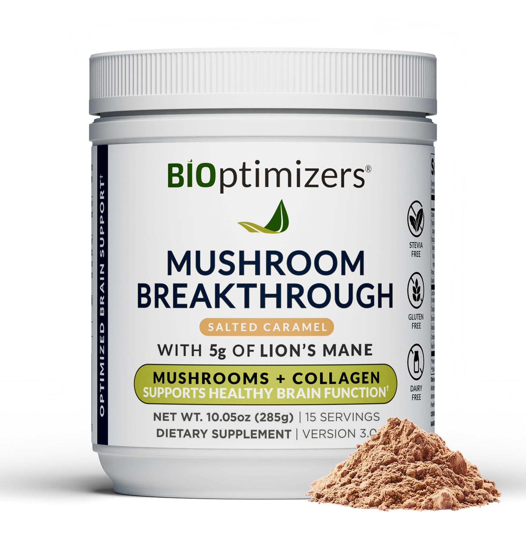 BIOptimizers Mushroom Coffee Alternative front view packaging