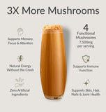 BIOptimizers Mushroom Coffee Alternative side view with ingredients