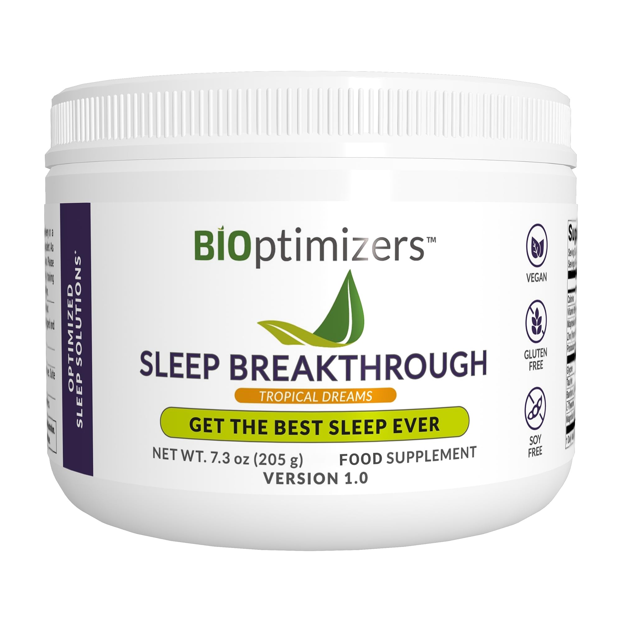 BIOptimizers Sleep Breakthrough Tropical Dreams 202.5g front view