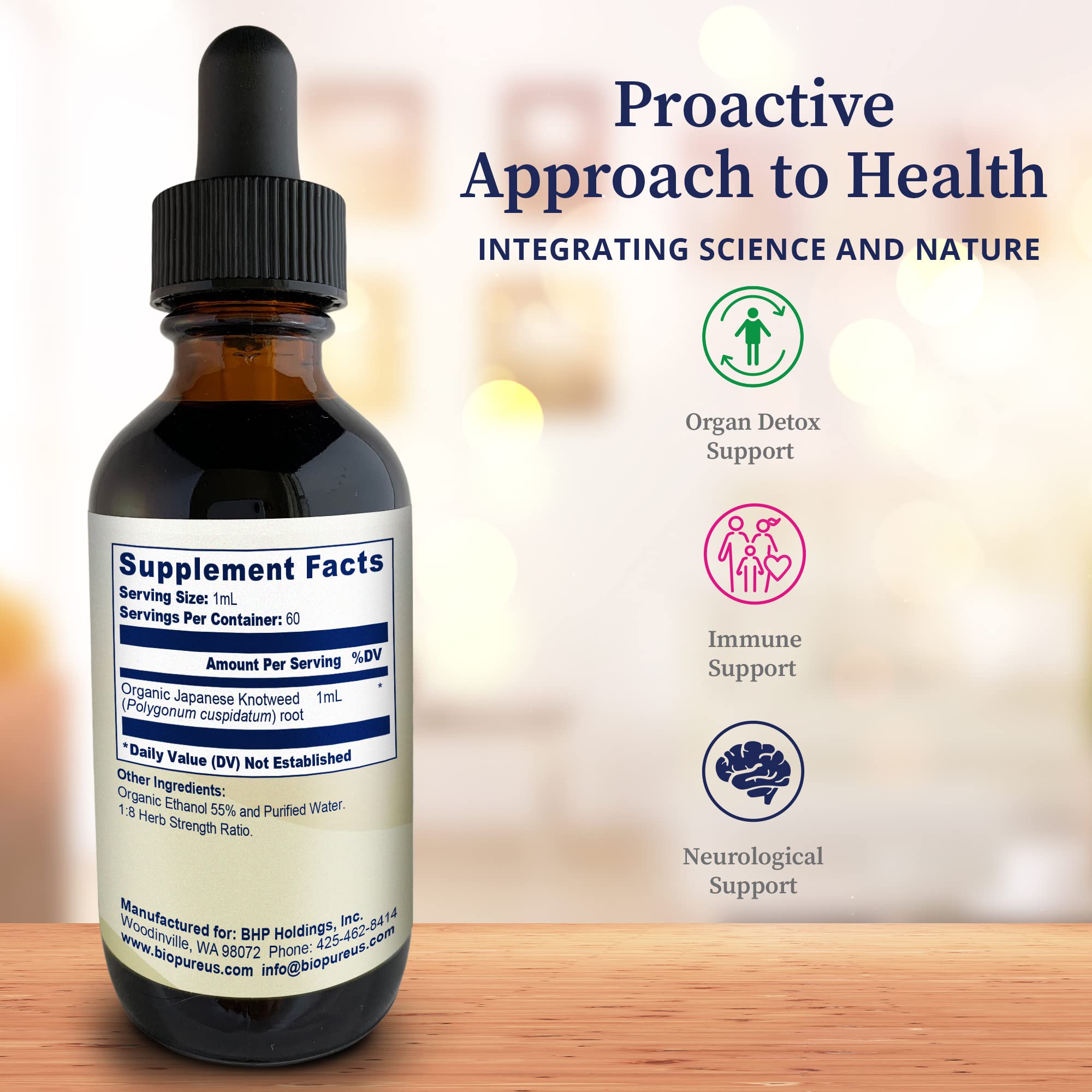BioPure Echinacea Herbal Tincture bottle with label