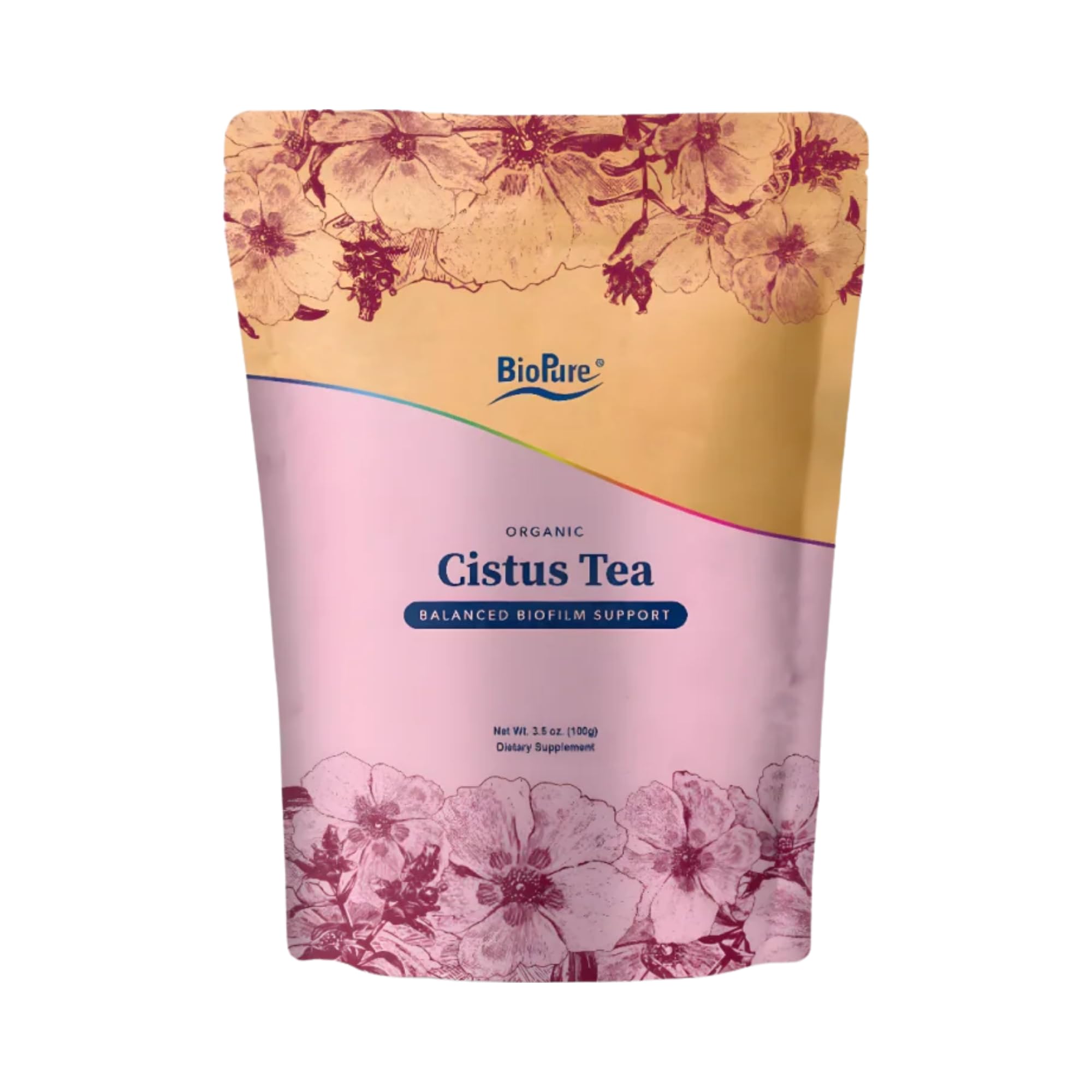 BioPure Green Tea Herbal Supplement 100g front view