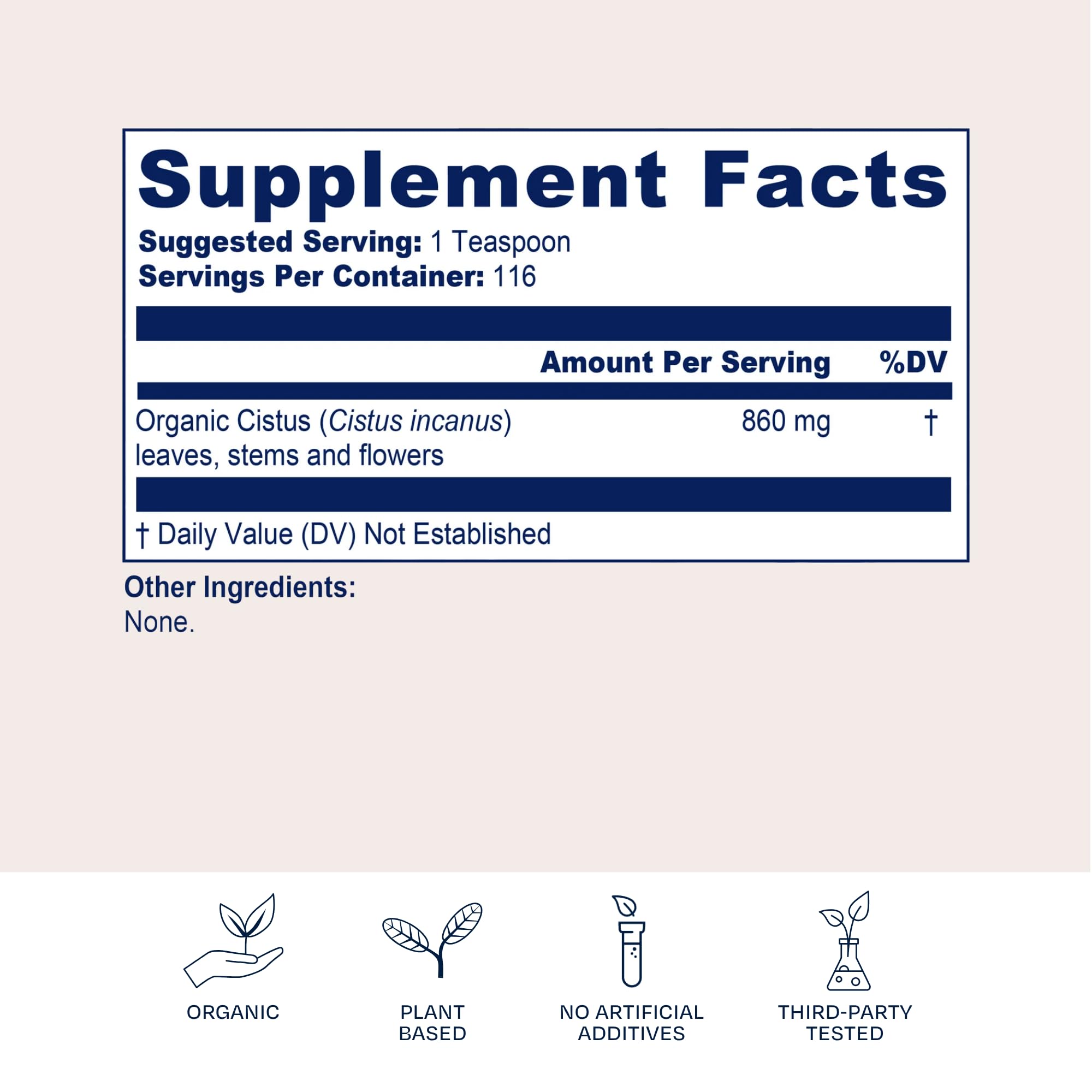 BioPure Green Tea Herbal Supplement 100g with floral notes