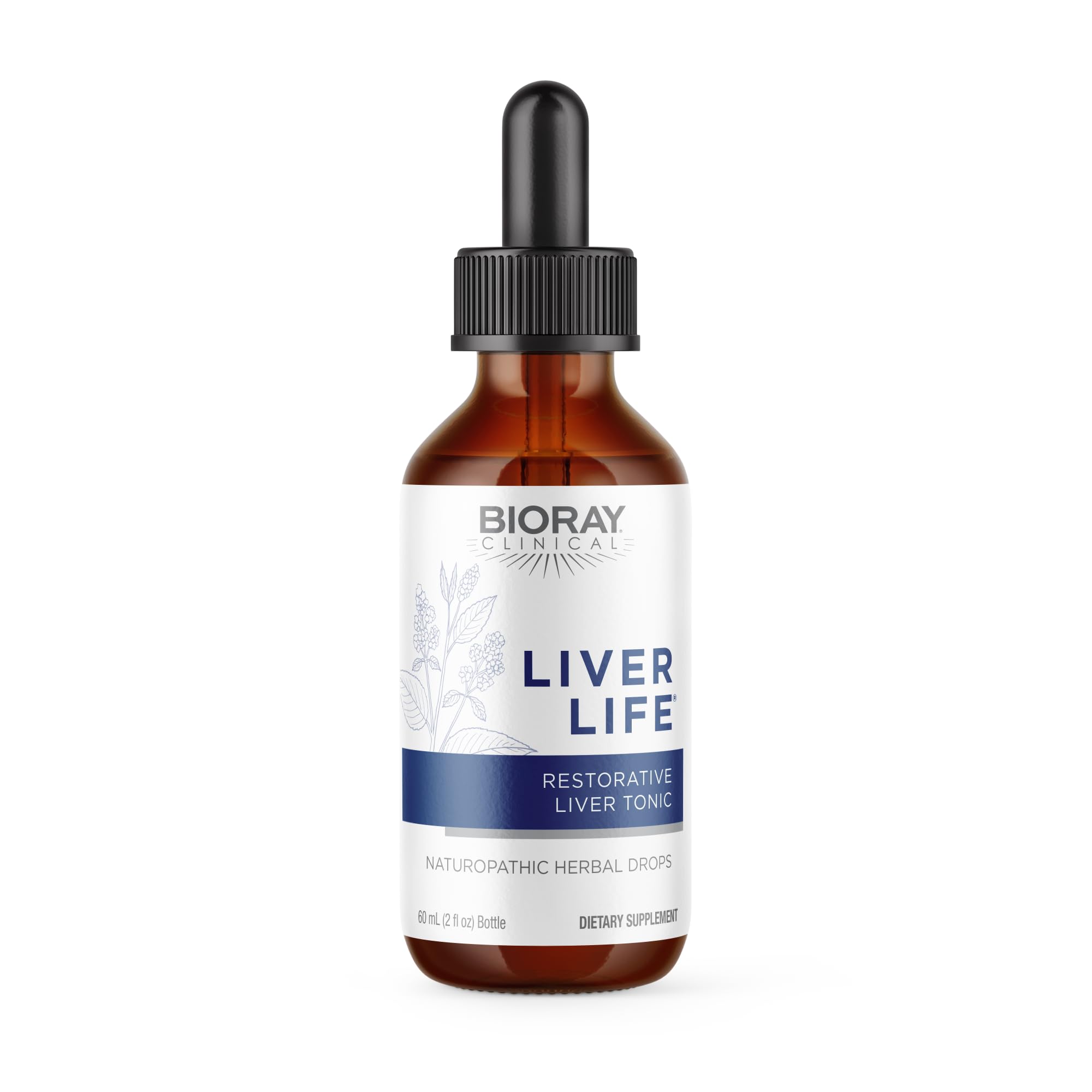 BIORAY Clinical Liver Life herbal supplement bottle front view