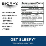 BIORAY Daily Get Sleepy 2 fl oz side view showing label details