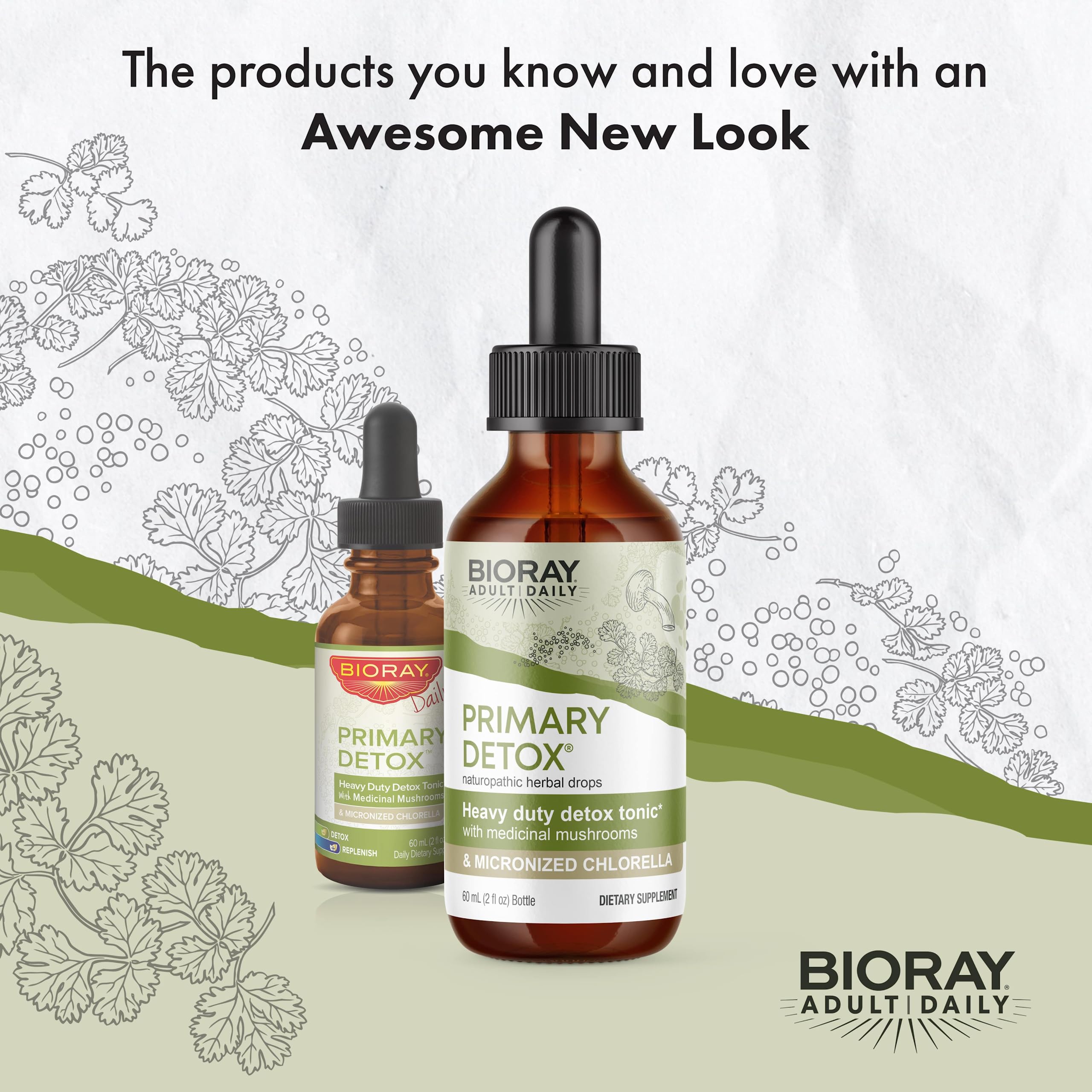 BIORAY Daily Primary packaging with ingredients list