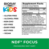 BIORAY Kids NDF Focus supplement bottle with label