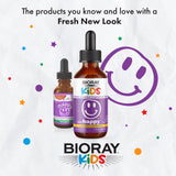 BIORAY Kids NDF Happy 57g supplement bottle side view