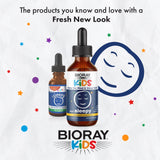 BIORAY Kids NDF Sleepy 150g side view showing dosage instructions