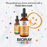 BIORAY Kids NDF Tummy 136g with a spoonful of powder