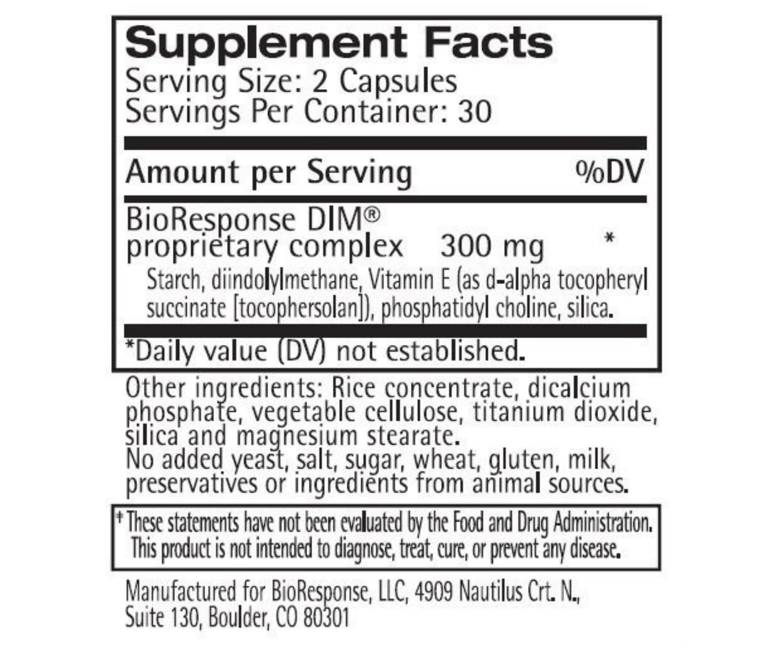 BioResponse Nutrients DIM Multivitamin capsules on a wooden surface