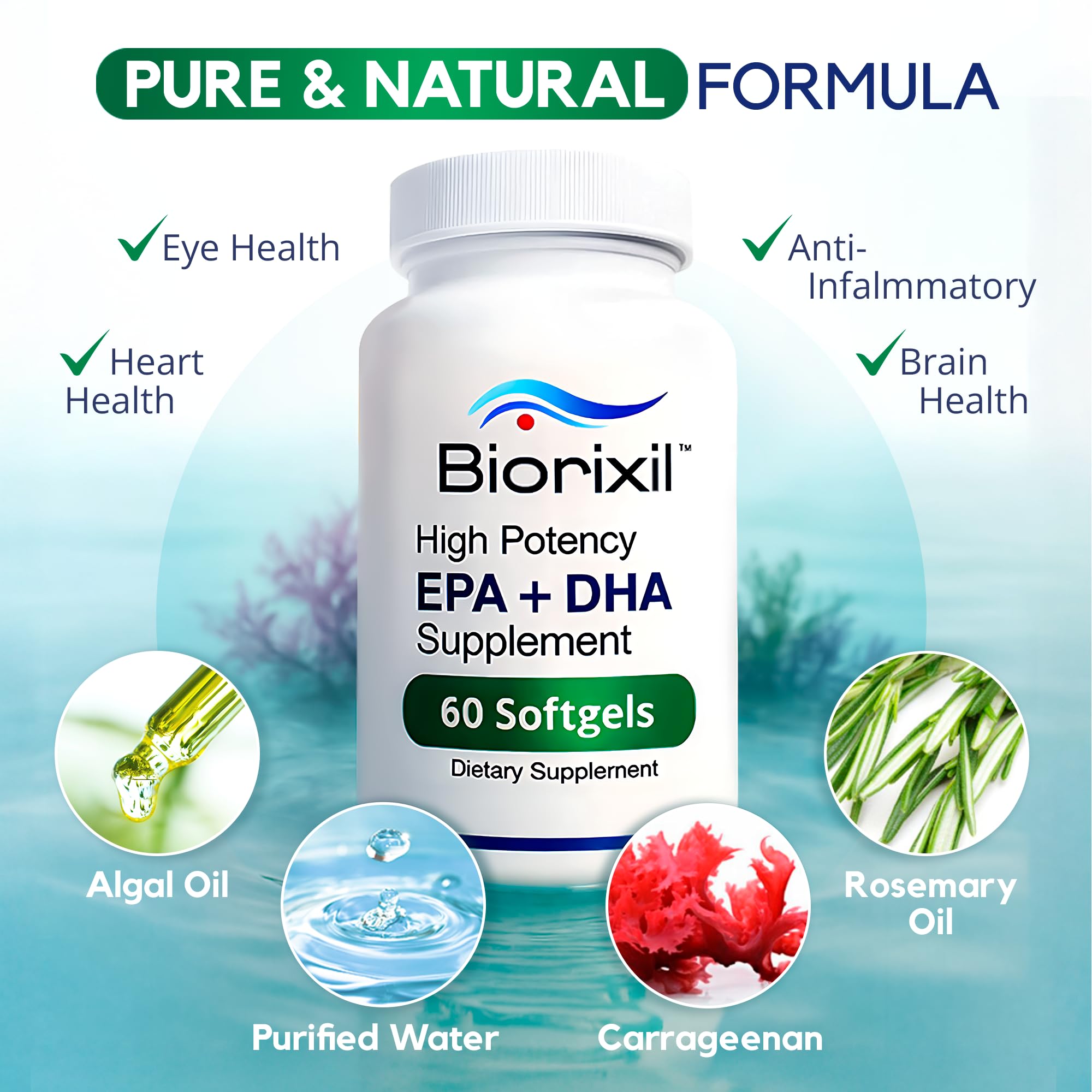 Biorixil Omega-3 Algal Oil Capsules lifestyle scene