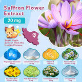 Biorizvo Saffron Supplement packaging showing 25 stick packs