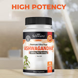 BioSchwartz Ashwagandha Capsules 500mg with measuring spoon