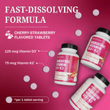 BioSchwartz Bariatric D3 + K2 tablets in a hand