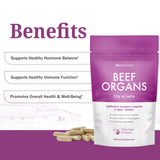 BioSchwartz Beef Organ Supplement for Women capsules on a table