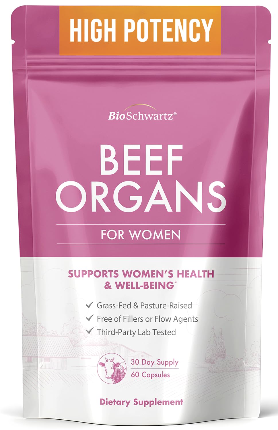 BioSchwartz Beef Organ Supplement for Women front view