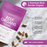 BioSchwartz Beef Organ Supplement for Women ingredients list