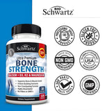 BioSchwartz Calcium Supplement 181g with veggie capsule close-up