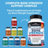 BioSchwartz Calcium Supplement capsules in a clear bottle