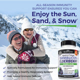 BioSchwartz Elderberry Supplement veggie capsules close-up