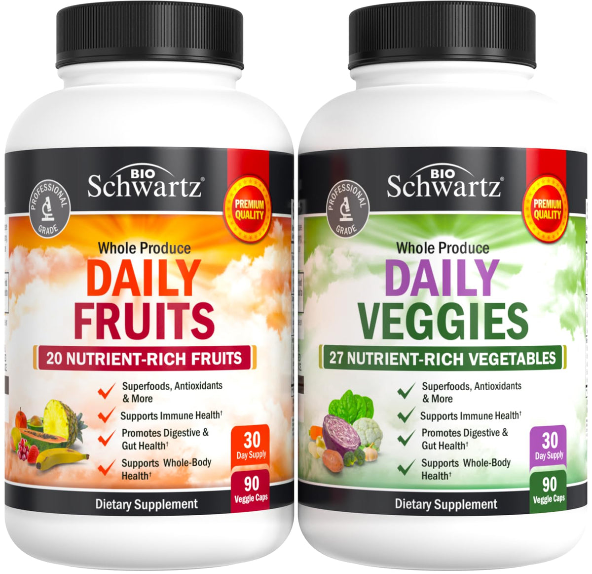 BioSchwartz Fruit and Veggie Supplement 200g front view