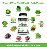BioSchwartz Fruit and Veggie Supplement 200g packaging on a wooden table