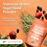 BioSchwartz Greens Superfood Powder 190g with measuring scoop