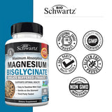 BioSchwartz Magnesium Bisglycinate Supplement ingredients list on packaging