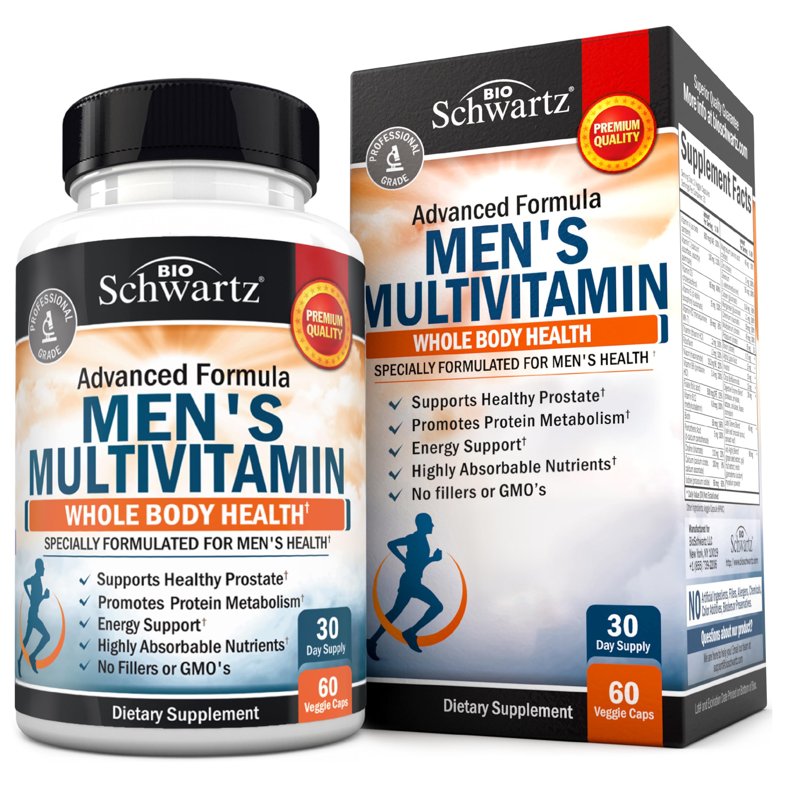 BioSchwartz Men's Multivitamin 82g front view
