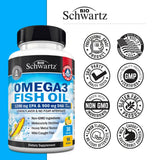 BioSchwartz Omega-3 Fish Oil Softgels with lemon slices