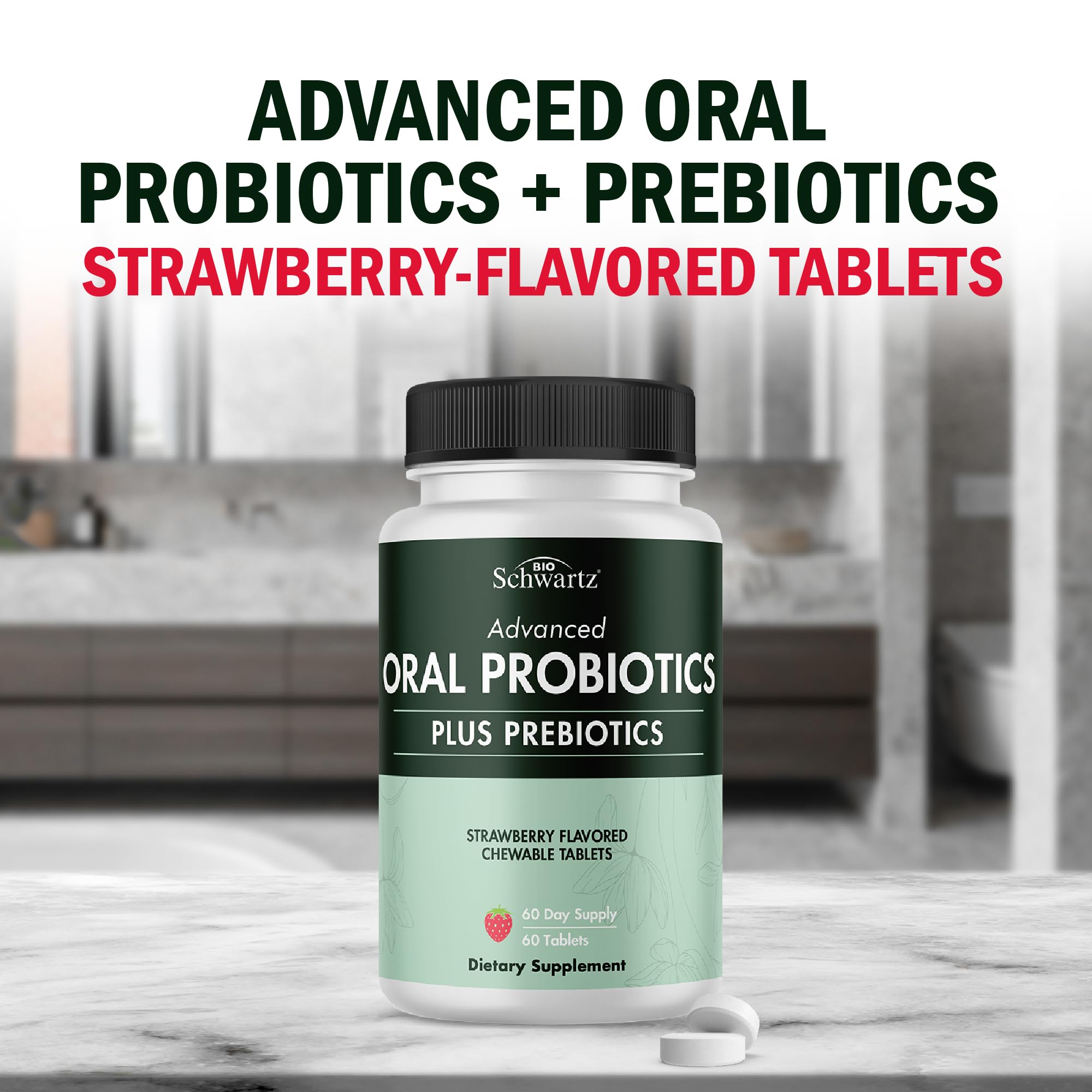 BioSchwartz Oral Probiotics bottle side view