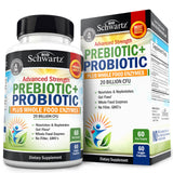 BioSchwartz Probiotic and Prebiotic Supplement 30 capsules front view