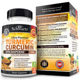 BioSchwartz Turmeric Curcumin 1500mg capsules with measuring spoon