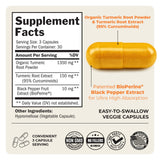 BioSchwartz Turmeric Curcumin 1500mg capsules with packaging