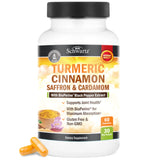 BioSchwartz Turmeric Curcumin Cinnamon Saffron Cardamom bottle front view