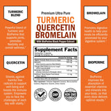 BioSchwartz Turmeric Curcumin Quercetin Bromelain bottle side view