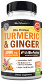 BioSchwartz Turmeric Ginger Supplement Capsules front view