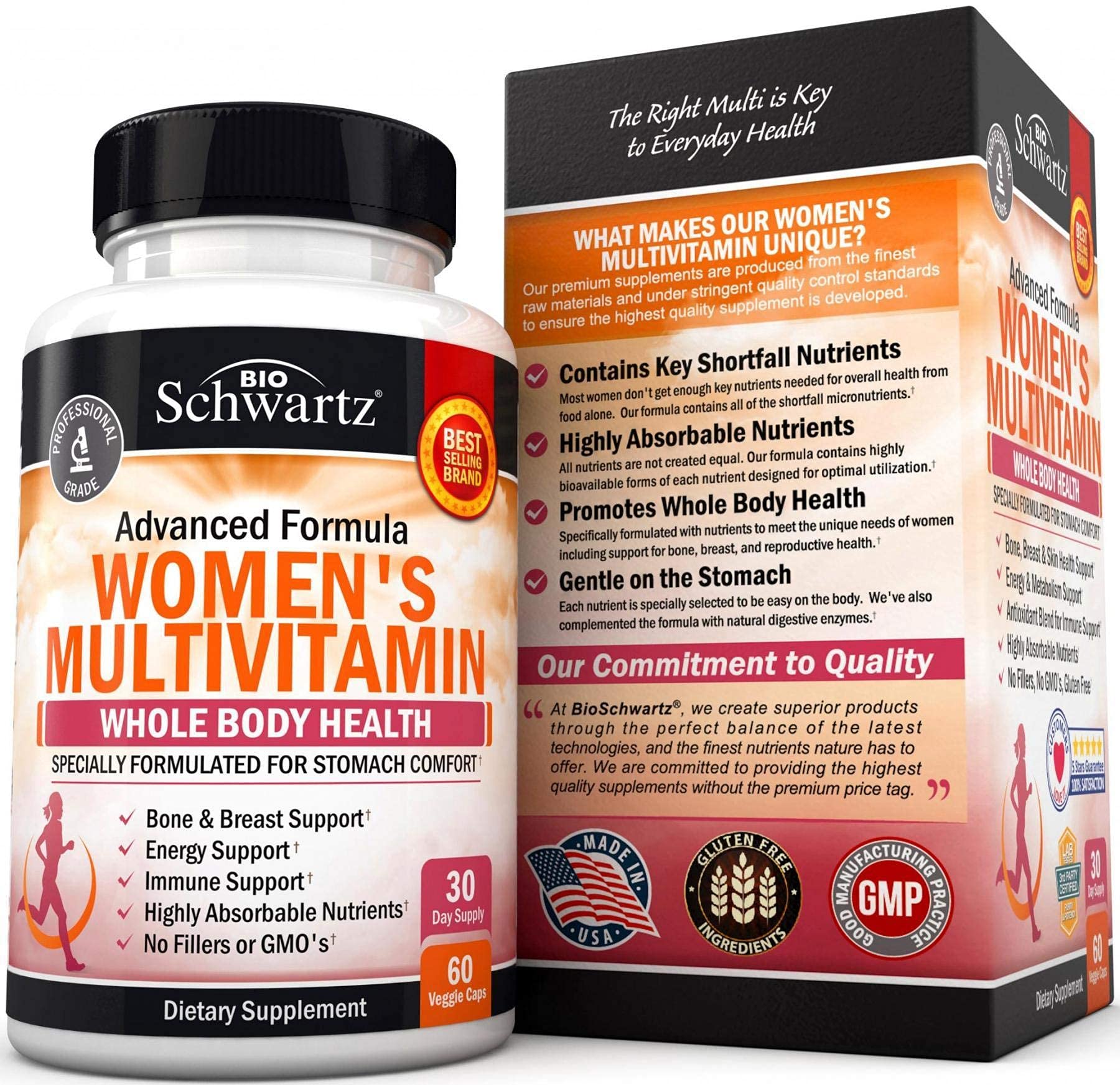 BioSchwartz Women's Multivitamin 100g ingredients list