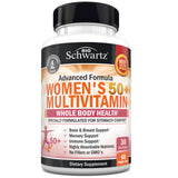 BioSchwartz Women's Multivitamin 50+ 60 Capsules opened bottle
