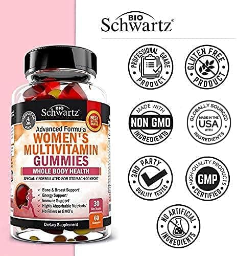 BioSchwartz Women's Multivitamin Gummies lifestyle scene on kitchen counter
