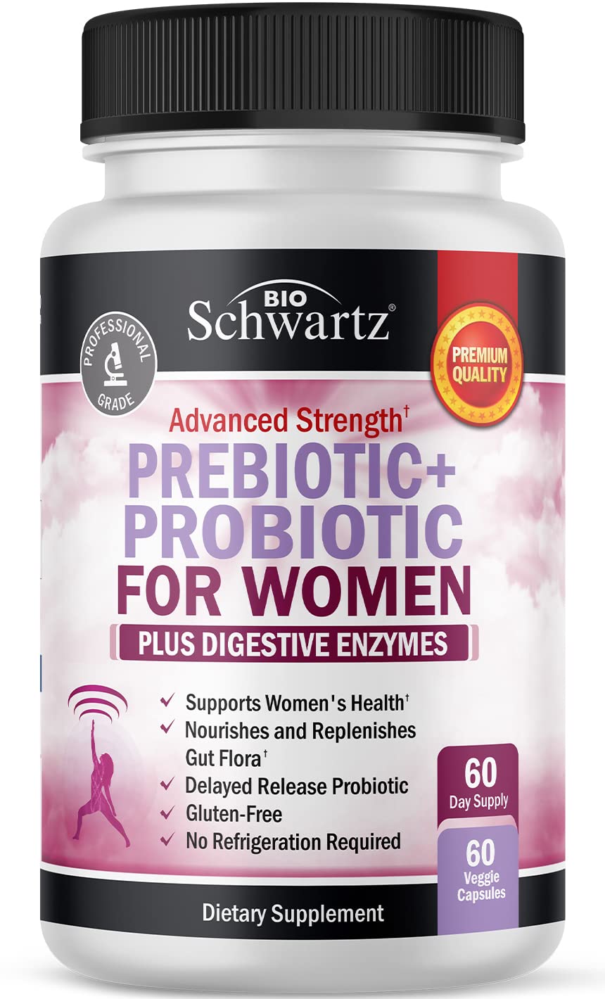 BioSchwartz Women's Probiotics & Prebiotics 20 Billion CFU front view