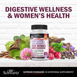 BioSchwartz Women's Probiotics & Prebiotics on a table