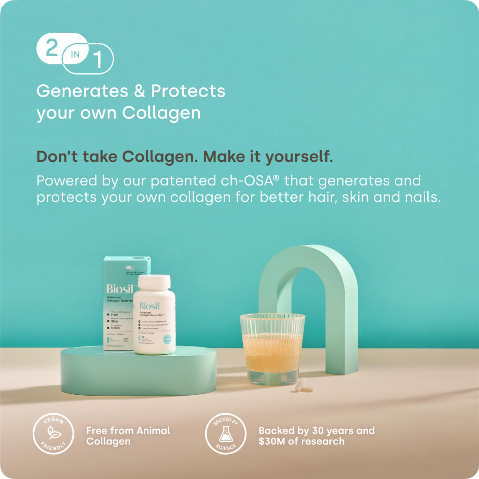 Biosil Collagen Generator 120g ingredients list