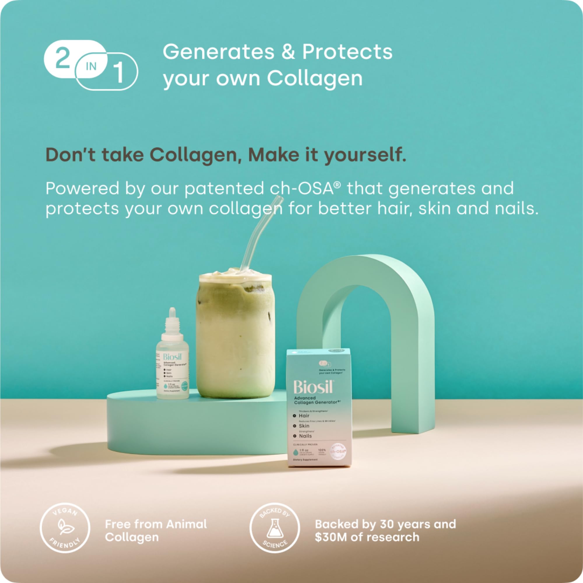 Biosil Collagen Generator 50g with measuring spoon